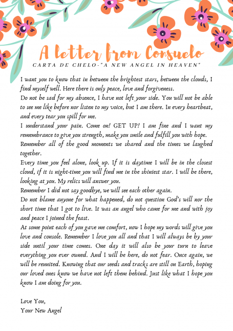 A Letter From Consuelo